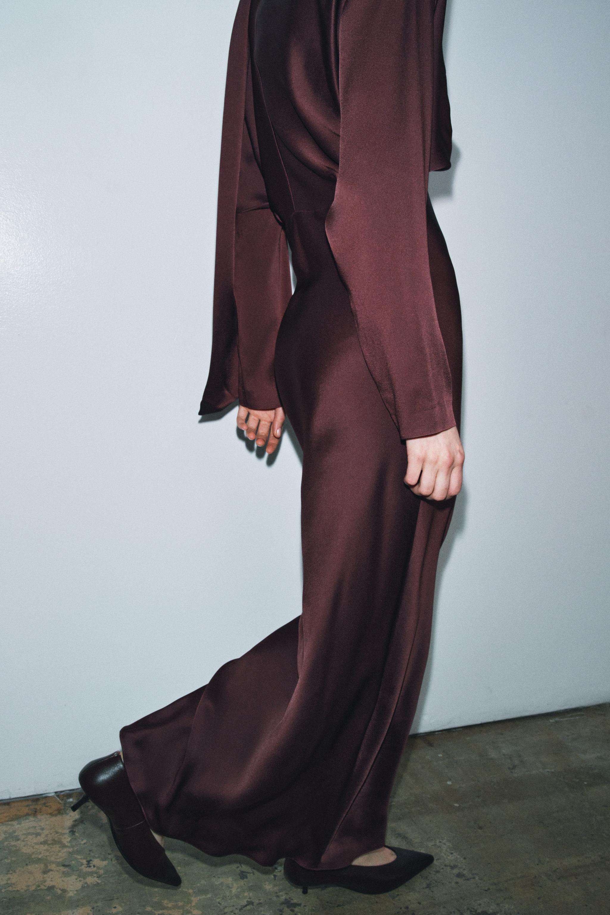 SATIN EFFECT HANDKERCHIEF DRESS ZW COLLECTION LIMITED EDITION